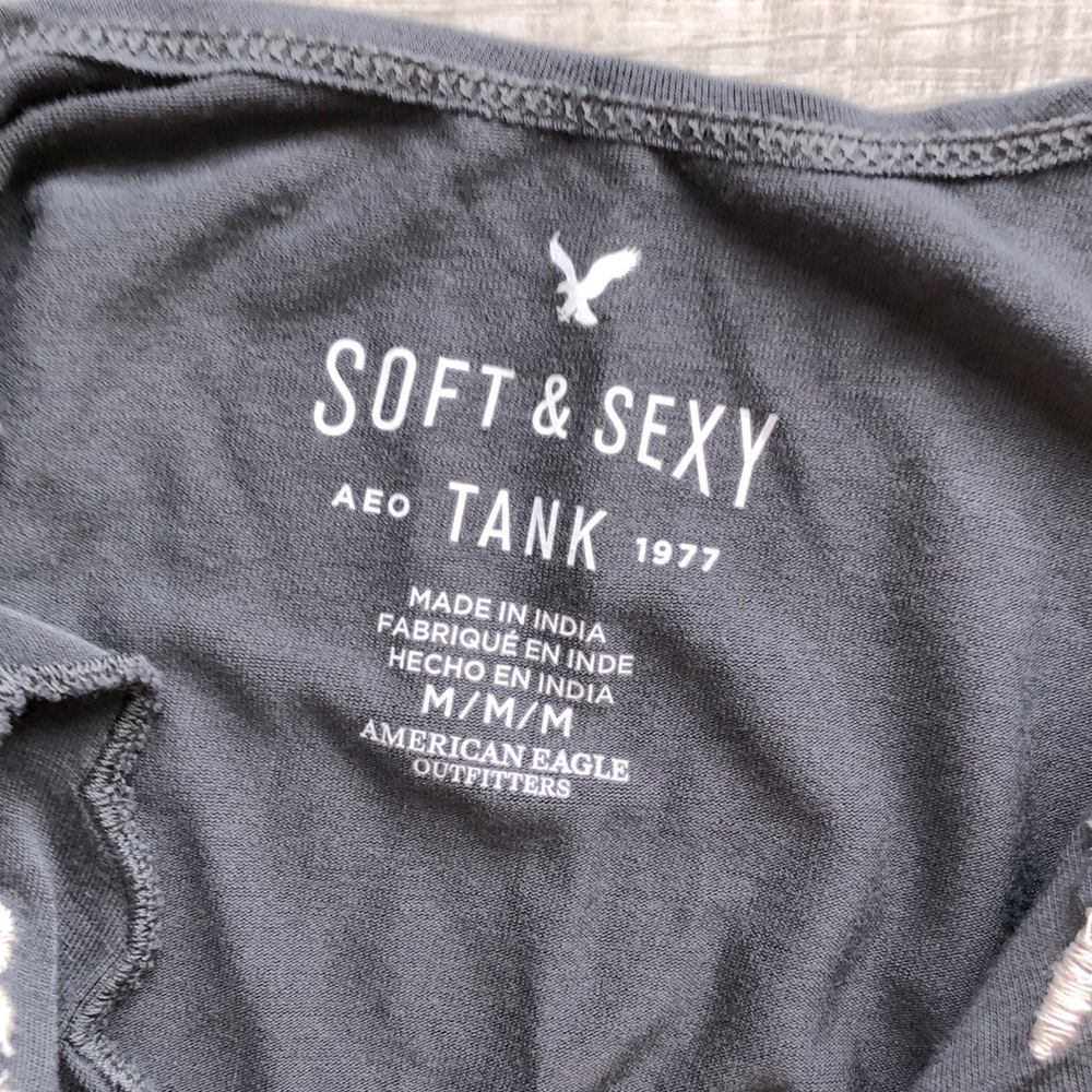 American Eagle Embroidered Tank Top - Picture 3 of 4